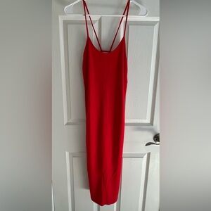 Forever 21 Red Backless Dress